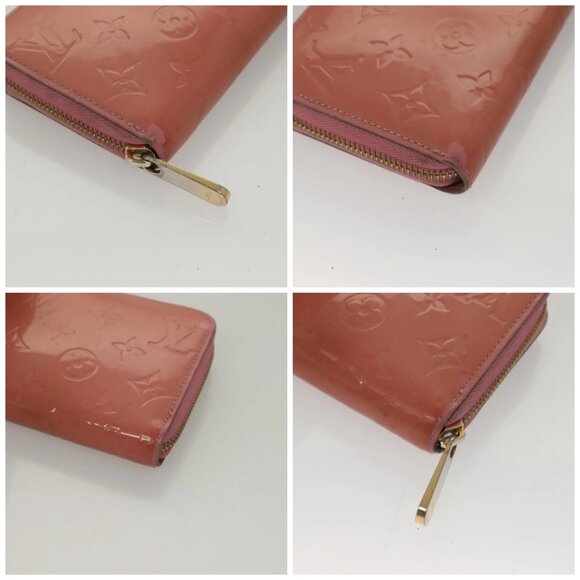LOUIS VUITTON Vernis Zippy Wallet Long Wallet Poppy Petal M61562 LV Auth am8739 - Picture 15 of 15